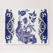 Classic Blue Willow Design Puzzle (Horizontal)