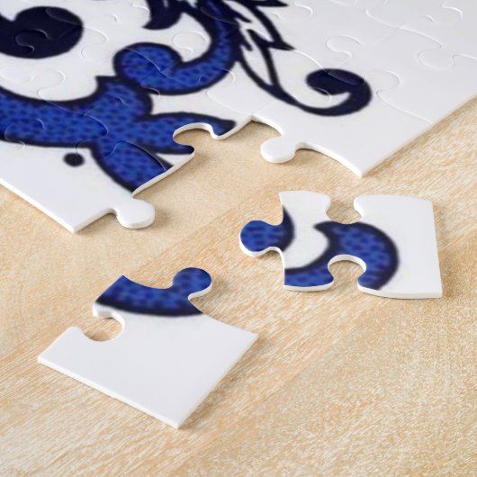 Classic Blue Willow Design Puzzle (Seite)