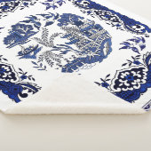 Classic Blue Willow Design Sherpadecke (3/4)