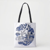 Classic Blue Willow Design Tasche (Vorderseite)
