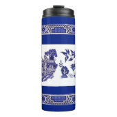 Classic Blue Willow Design Thermosbecher (Vorderseite)