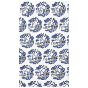 Classic Blue Willow Design Tischdecke