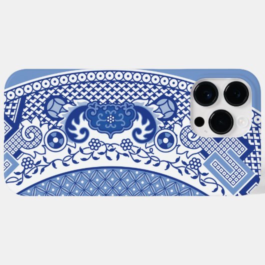 Classic Blue Willow iPhone / iPad Gehäuse Case-Mate iPhone Hülle (Rückseite (Horizontal))