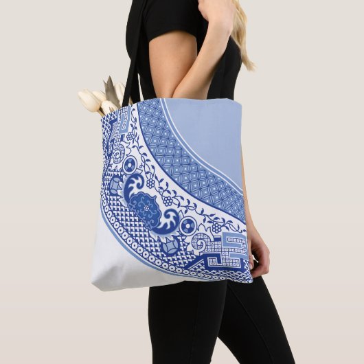 Classic Blue Willow Tote Bag Tasche (Von Nahem)