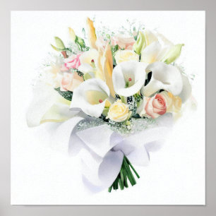 Classic Blush, Attendants Bouquet (B) Poster