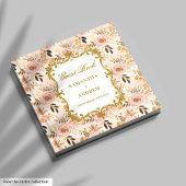 Classic Blush Gold Boho Wedding Gästebuchsignierun Gästebuch