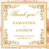 Classic Blush Ivory Gold Wedding Danke Box Geschenkschachtel