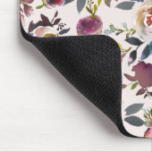 Classic Blush Pink Dusty Blue Sage Green Rose Mousepad (Ecke)