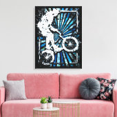 Classic Bmx Bike - Bmx Freestyle Bmx Canvas Print Leinwanddruck (Insitu (Wohnzimmer))