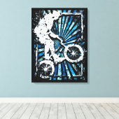 Classic Bmx Bike - Bmx Freestyle Bmx Canvas Print Leinwanddruck (Insitu (Holzboden))