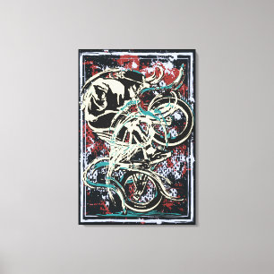 Classic Bmx Bike - Bmx Freestyle Bmx Canvas Print Leinwanddruck