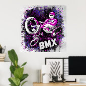 Classic Bmx Bike - Bmx Freestyle Bmx Poster (Heimbüro)