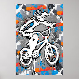 Classic Bmx Bike - Bmx Freestyle Bmx Poster Print