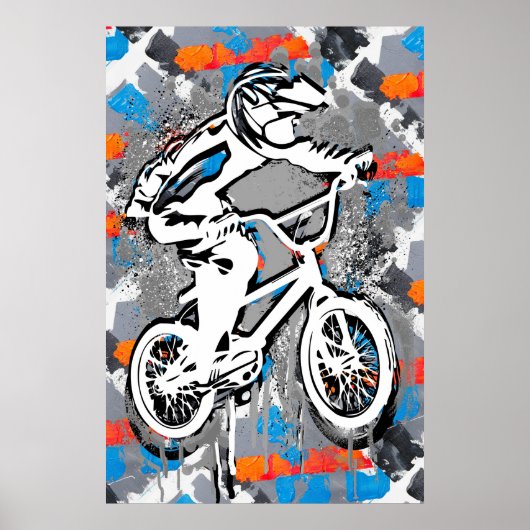 Classic Bmx Bike - Bmx Freestyle Bmx Poster Print (Vorne)