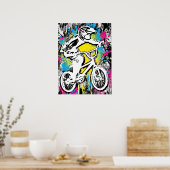 Classic Bmx Bike - Bmx Freestyle Bmx Poster Print (Küche)