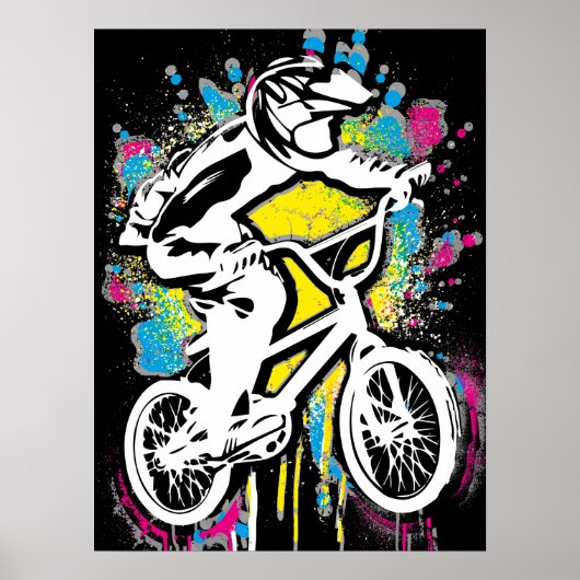Classic Bmx Bike - Bmx Freestyle Bmx Poster Print (Vorne)