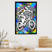 Classic Bmx Bike - Bmx Freestyle Bmx Poster Print (Küche)