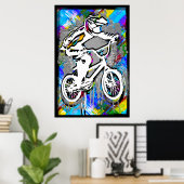 Classic Bmx Bike - Bmx Freestyle Bmx Poster Print (Heimbüro)