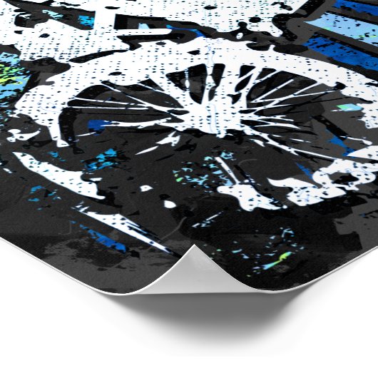 Classic Bmx Bike - Bmx Freestyle Bmx Poster Print (Ecke)