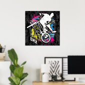 Classic Bmx Bike - Bmx Freestyle Bmx Poster Print (Heimbüro)