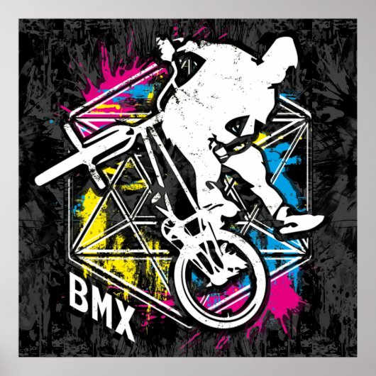 Classic Bmx Bike - Bmx Freestyle Bmx Poster Print (Vorne)