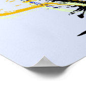 Classic BMX Flatland farbenfroh Poster (Ecke)