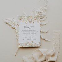Classic Boho Blush Wildblume Hochzeit wünschend gu