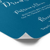 Classic Boho Blush Wildblume Signature Drinks Poster (Ecke)