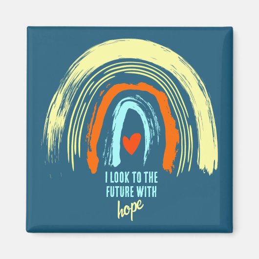 CLASSIC BOHO DESIGN RETRO AFFIRMATE QUOTE MAGNET (Vorne)