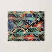Classic Boho Jazzy Geometric Elegantes Design Puzzle (Horizontal)