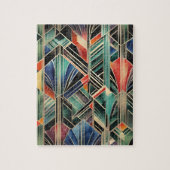 Classic Boho Jazzy Geometric Elegantes Design Puzzle (Vertikal)