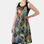 Classic Boho Jazzy Geometric Elegantes Design Schürze (InSitu)