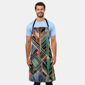 Classic Boho Jazzy Geometric Elegantes Design Schürze (Getragen)