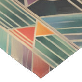 Classic Boho Jazzy Geometric Elegantes Design Tischdecke (Schrägansicht)