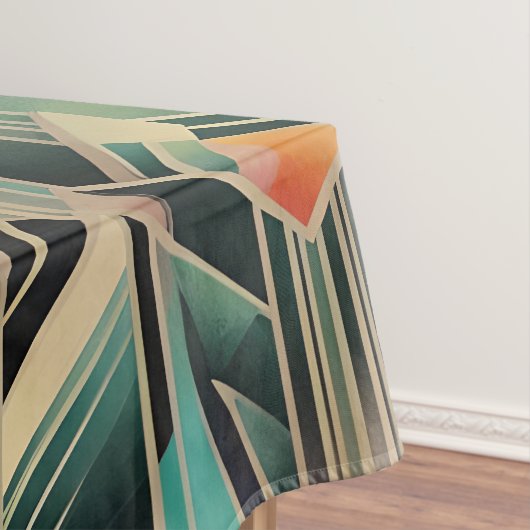 Classic Boho Jazzy Geometric Elegantes Design Tischdecke (Beispiel)