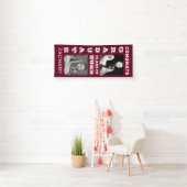 Classic Bold Foto Maroon Abschluss Banner (Insitu)