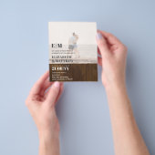 Classic BOLD FOTO OVERLAY Wedding Invite BUDGET Flyer (Gruppe)