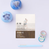 Classic BOLD FOTO OVERLAY Wedding Invite BUDGET Flyer (Einzeln)