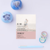 Classic BOLD FOTO OVERLAY Wedding Invite BUDGET Flyer (Einzeln)