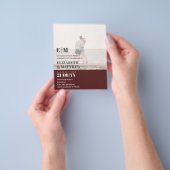 Classic BOLD FOTO OVERLAY Wedding Invite BUDGET Flyer (Gruppe)