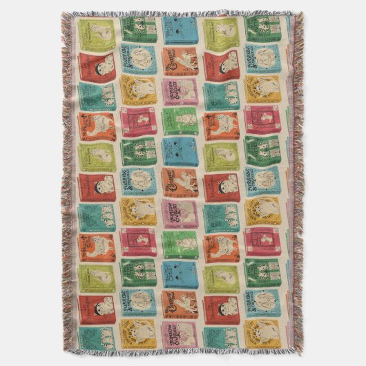 Classic Book Cat Literature Puns Decke (Vorderseite Vertikal)