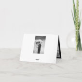 Classic Book Plate 4 Multi-Foto Elegante Hochzeit Dankeskarte (Rückseite)