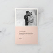 Classic Book Plate 4 Multi-Foto Elegante Hochzeit Dankeskarte (Innenseite)