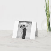 Classic Book Plate 4 Multi-Foto Elegante Hochzeit Dankeskarte (Rückseite)