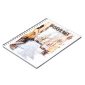 Classic Bordeaux Frankreich Wasserfarbenreise Notizblock (Linke Seite)