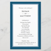 Classic Border Navy Blue, Paper Programm (Vorderseite)