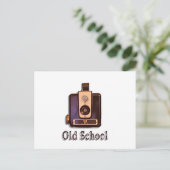Classic Box Camera 1950s - Old School Postkarte (Stehend Vorderseite)