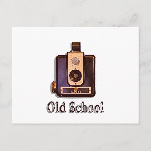 Classic Box Camera 1950s - Old School Postkarte (Vorderseite)