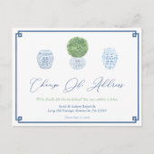 Classic Boxwood Ginger Jar Adressenänderung Ankündigungspostkarte (Vorderseite)