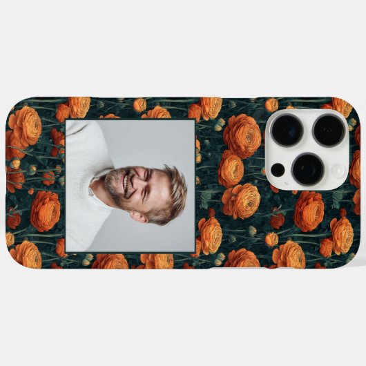 Classic Bridesmaid Gift Ranunculus Custom Case-Mate iPhone Hülle (Rückseite (Horizontal))